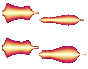 Before and after editing volume